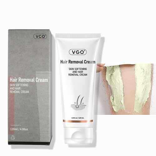 VGO Hair Removal Cream for Women & Men Painless Bikini Hair Removal Gel Hair Removal Lotion for Unwanted Hair, All Skin Types 120ml / 4.06oz