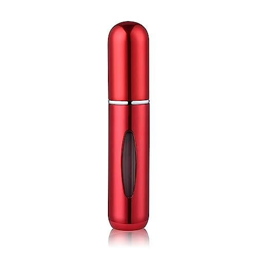 YOCASII Red Refillable Perfume Bottle for Travel, Portable Perfume Refill Pump, Atomizer Sprayer for Perfume, Portable Mini Refillable Perfume Atomizer Bottle for Men and Women