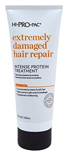 Hi-Pro-Pac Extremely Damaged Hair Repair Intense Protein Hair Treatment, 8 Fl Oz
