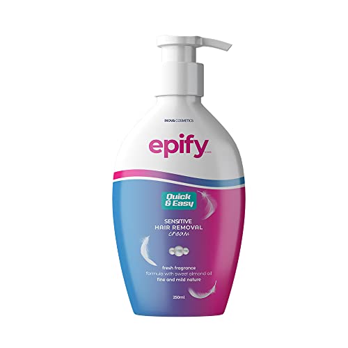 Epify Hair Removal Cream, Intimate Private Hair Removal Cream for Men and Women, Private Area, Pubic & Bikini Hair Removal Cream, Sensitive Skin, 8.45 Fl Oz