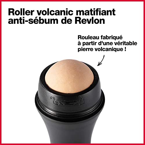Revlon Face Roller, Oily Skin Control for Face Makeup, Oil Absorbing, Volcanic Reusable Facial Skincare Tool for At-Home or On-the-Go Mini Massage
