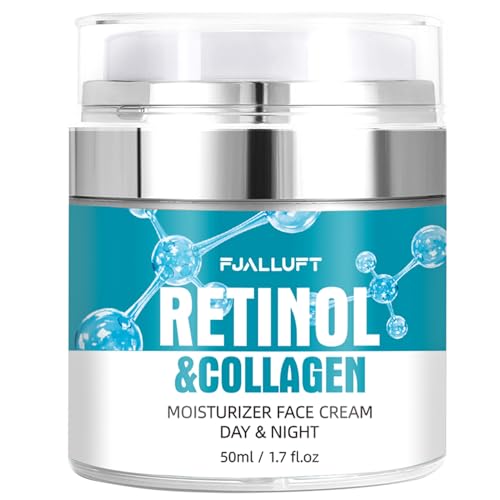 Advanced Anti-Aging Retinol Cream for Face – Diminishes Wrinkles, Fine Lines, and Age Spots for Men & Women – Day & Night Hydrating Acid with Collagen and Hyaluronic Acid Moisturizer
