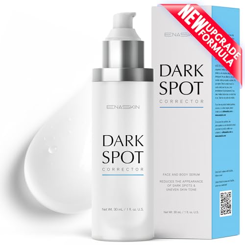 EnaSkin Dark Spot Remover Face Serum: Age Spot Sun Spot Freckles Melasma Brown Spot – Advanced Formula with Niacinamide Vitamin C for Women and Me (1.0 Fl Oz)