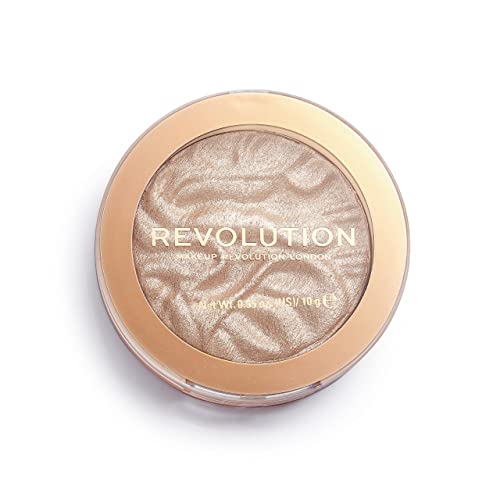 Makeup Revolution Highlight Reloaded, Pigment Rich & Silky Formula, Cruelty-Free & Vegan, Dare to Divulge, 0.35 Oz