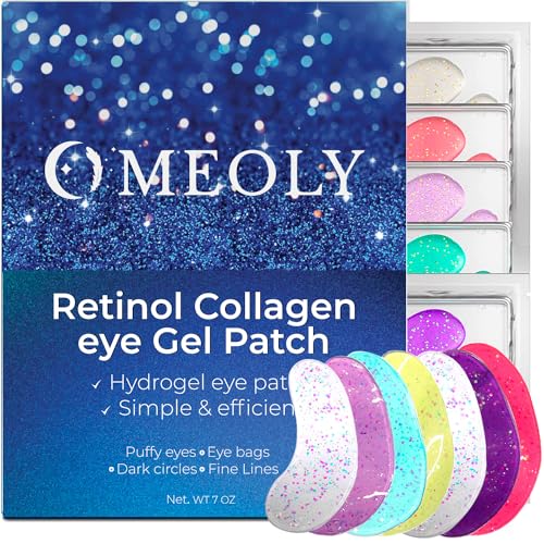 Under Eye Patches for Dark Circles: Naturals Retinol Collagen Eye Gels Mask – Reduce Wrinkles Puffy & Bags – Skin Treatment Pads – Under Eye Wrinkle Patches – Anti Aging Moisturizer For Women and Men