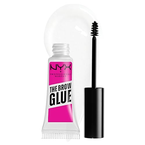 NYX PROFESSIONAL MAKEUP The Brow Glue, Extreme Hold Eyebrow Gel – Clear