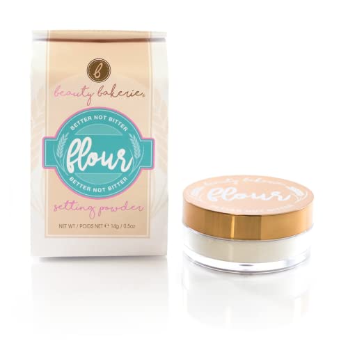 Beauty Bakerie Flour Setting Powder, Finishing Powder for Setting Foundation Makeup in Place, Oat (Translucent), 0.5 Ounce