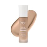 No7 Lift & Luminate Triple Action Serum Foundation – Cool Ivory – Liquid Foundation Makeup with SPF 15 for Dewy, Glowy Base – Radiant Serum Foundation for Mature Skin (30ml)