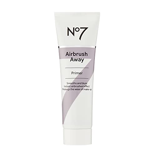 No7 Airbrush Away Primer - Hydrating Makeup Primer With Hyaluronic Acid for Face - Smooths Appearance of Fine Lines & Wrinkles for Seamless Makeup Application (30ml)