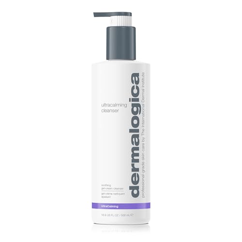 Dermalogica Ultracalming Cleanser, Gentle Face Wash for Sensitive Skin – Calms and Cools Redness and Discomfort, PH balanced, Non- Foaming, Gel Cream Type, 16.9 Fl Oz