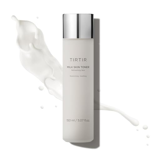TIRTIR Milk Skin Toner | Deep Moisturizing, Instant Glow, 2% Niacinamide, Rice Bran Extract, Ceramide, Panthenol, Cruelty-Free, Fungal Acne Friendly, Vegan, 5.07 fl.oz.