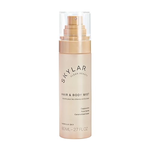 Skylar Vanilla Sky Hair & Body Mist | Hypoallergenic & Clean Fragrance | Vegan, Cruelty Free, and Safe For Sensitive Skin | 80 ML, 2.7 Fl Oz