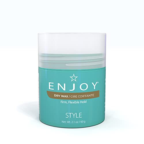 Enjoy Dry Wax, Long-Lasting Matte Finish Hair Styling Wax for All Hair Types - Easy to Apply and Infused with Nourishing Ingredients for Healthier Hair, 2oz
