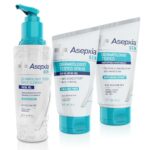 Asepxia GEN Skincare Set for Oily Skin – Exfoliating Scrub Gel, Daily Cleanser, Moisturizing Mattifying Cream – Anti-Brightness Effect, Neutralizes Shine –