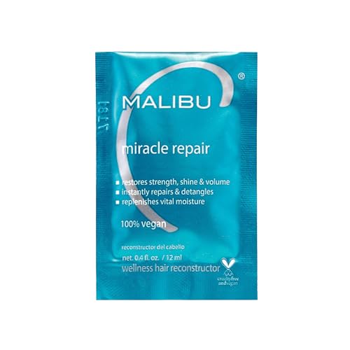 Malibu C Miracle Repair Treatment – Nourishing Protein & Vitamin B5 for Weak, Damaged Hair Strands