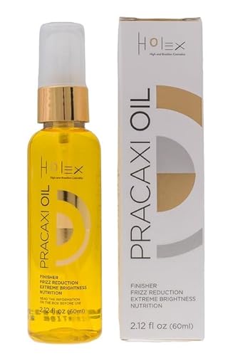 Holex Cosmetics Pracaxi Oil: Professional Finisher for All Hair Types - Frizz Reduction, Extreme Shine, and Deep Hydration - Salon-Quality Hair Care at Home (2.12 fl oz / 60ml)