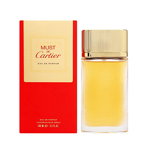 Cartier Must Gold Women’s Eau de Parfum Spray, 3.3 Fluid Ounce