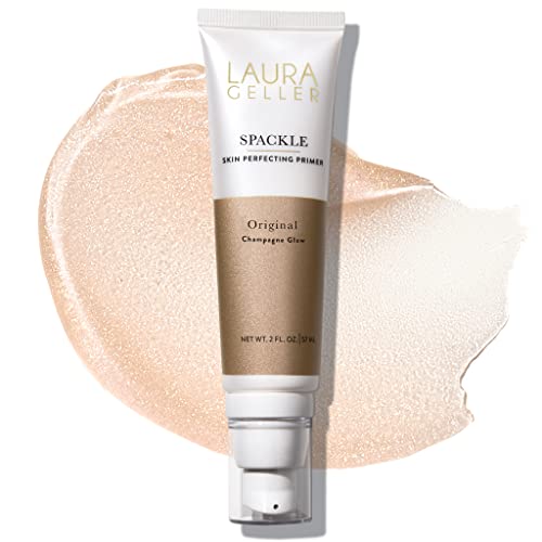 LAURA GELLER NEW YORK Spackle Super-Size – Champagne Glow – 2 Fl Oz – Skin Perfecting Primer Makeup with Hyaluronic Acid – Long-Wear Foundation Face Primer