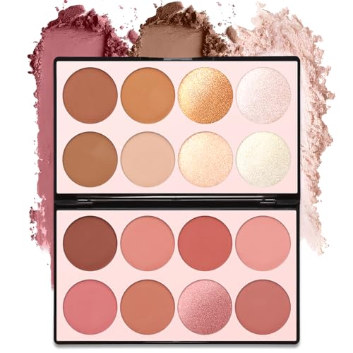 16 Colors Contour Palette Make up – Blush Highlighters Bronzer Powder All in one Makeup Palettes Contour Kit – Face Cosmetics Gifts for Women Beauty for Festivals