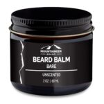 Mountaineer Brand Beard Balm for Men | All Natural Leave-In Conditioner to Moisturize Dry Itchy Skin | Beard Butter Hydrates, Softens and Tames Flyaway Hair | Adds Shine | Bare (Unscented) 2oz