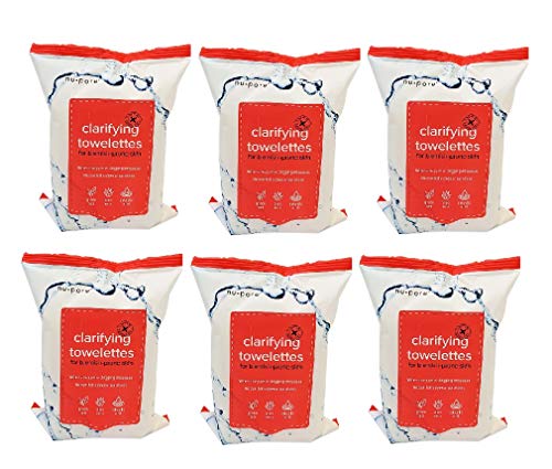 Nu-Pore Clarifying Towelettes for Blemish-Prone Skin 25 towelettes each (6-pack)