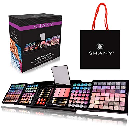SHANY All In One Harmony Makeup Set - Ultimate Color Combination - Eyeshadows, Blush Powder, Lip-gloss Lipstick, Mini Makeup brushes, Makeup applicators, HOLIDAY GIFT IDEA - New Edition