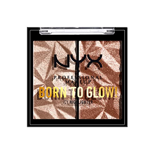 NYX PROFESSIONAL MAKEUP Born To Glow Icy Highlighter Duo - High Key Flex