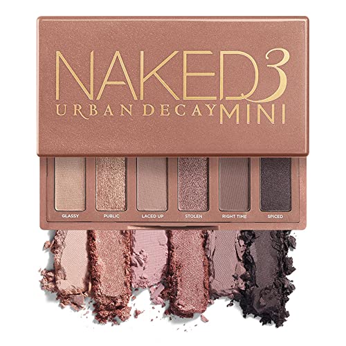 URBAN DECAY Naked3 Mini Eyeshadow Palette – Pigmented Eye Makeup Palette For On the Go – Ultra Blendable – Up to 12 Hour Wear