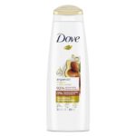 Dove Shampoo Argan Oil & Damage Repair 1 For Damaged Hair 92% Natural Origin, Paraben Free Shampoo 12 fl oz