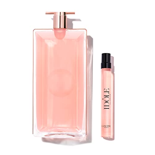 Lancôme Idôle Eau de Parfum Women’s Perfume Set – Fresh & Floral – With Iris, Patchouli & Vanilla – 2-Pack of Full Size 3.4 Fl Oz & Travel size 0.34 Fl Oz