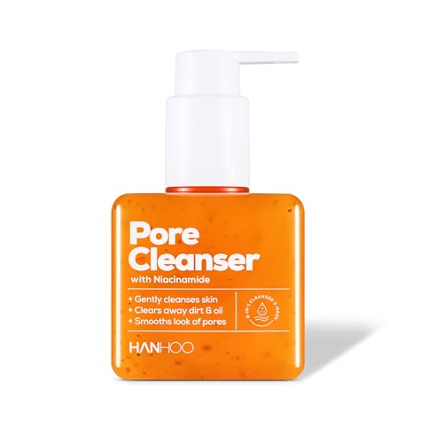 HANHOO Pore Cleanser with Niacinamide | Daily Face Cleanser | For Clogged Pores, Oily Skin, and Acne-Prone Skin | Made with Niacinamide & Salicylic Acid | 2-in-1 Cleanser and Face Mask | 6.76 Fl. Oz.