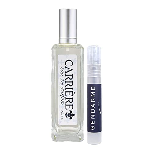 Gendarme Carriere Eau De Parfum Spray For Women 4 oz Eau de Cologne Trial-Size Spray for Men Bundle (Spray Glass + Bottle)