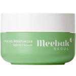 Meebak Korean Cica Gel Face Moisturizer with Vegan Collagen, Hyaluronic Acid for Hydrating, Anti Aging, Dry Skin, Sensitive Skin, Day and Night Face Cream 1.69 fl oz