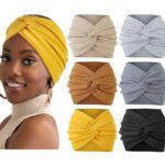 Wide Headbands for Women Non Slip Large Turban Headband for Thick Hair Stylish Head Wrap for Women Boho Soft Elastic Hair Wrap Bands for Women’s Hair Ribbed Knit Fashion Hair Accessories