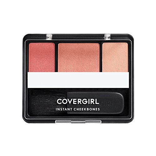 COVERGIRL Instant Cheekbones Contouring Blush Peach Perfection, Palette, .29 Oz, Blush Makeup, Pink Blush, Lightweight, Blendable, Natural Radiance, Sweeps on Evenly