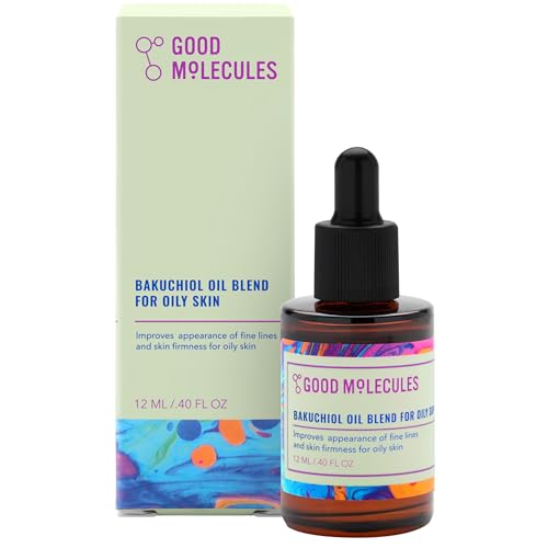 Good Molecules Bakuchiol Oil for Oily Skin - Moisturizing, Anti-Aging, Facial Oil - Natural Skincare for Face with Rosehip and Baobab Oil
