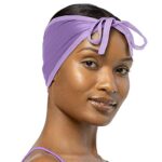 Stay On Satin Wrap Cap – (Lilac)