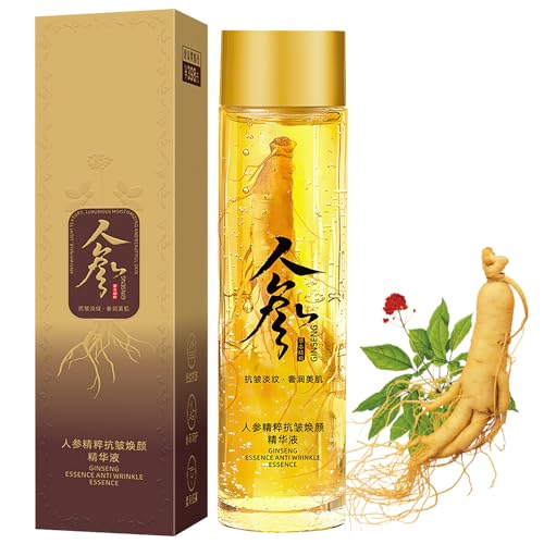 Ginseng Extract Liquid,Ginseng Anti Wrinkle Serum,Ginseng Extract Anti-Wrinkle Original Serum Oil,Korean Red Ginseng Polypeptide Anti Aging Essence,Ginseng Face Serum Reduce Fine Lines(1PC)