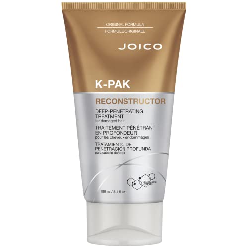 Joico K-PAK Reconstructor Deep-Penetrating Treatment | For Damaged Hair | Repair & Strengthen Strands | Rebuild & Fortify Damaged Hair | Improve Elasticity | With Keratin & Arginine | 5.1 Fl Oz