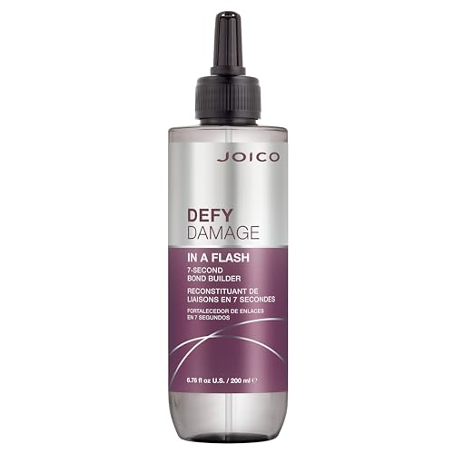 Joico Defy Damage In A Flash 7-Second Bond Building Hair Treatment | With Liquid Keratin | Quick Bond Strengthening & Protection | Color -Safe | Unique Liquid-To-Crème Formula | 7.1 Fl Oz
