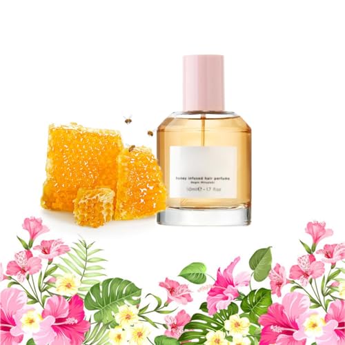 Honey Infused Hair Perfume, Honey Perfume with Sweet Notes of Honey Blended into Spring Florals, Natural Hair Perfume for Women, 2 fl oz (1 PCS)