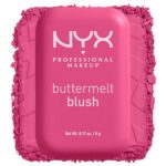 NYX PROFESSIONAL MAKEUP Buttermelt Powder Blush, Fade and Transfer-Resistant Blush, Up to 12HR Make Up Wear, Vegan Formula – Butta With Time