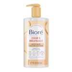 Biore Clear & Breathable Cooling Cleanser, Acne Treatment for Face, Face Scrub for Oily Skin, Salicylic Acid Cleanser, 6.77 Oz