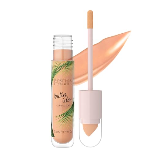 Physicians Formula Butter Glow Corrector, Neutralizes Dark Spots & Dark Circles, Infused with Illuminating & Moisture Boosting Ingredients- Peach