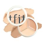 TFIT Cover Up Pro Concealer Palette – 3-in-1 Full Coverage Color Correcting Cream (Hydrating, 01 Neutral, 0.52 Oz) for Dark Circles, Spots, Puffiness – High Coverage Eye Corrector for All Skin Tones