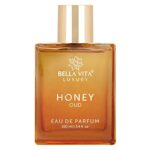 Bella Vita Luxury Honey Oud Eau de Parfum, Patchouli, Vanilla, Bergamot, Floral & Spicy + Made with Clean & Vegan Essentials Oils + Cruelty Free