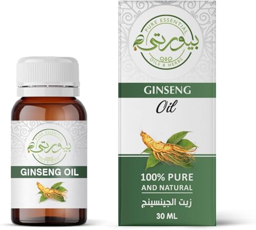 2 Pack Ginseng Oil 100% Pure for Hair and Repair Skin, Anti-Ageing, Anti-Wrinkle, Undiluted (Total 60 ml)